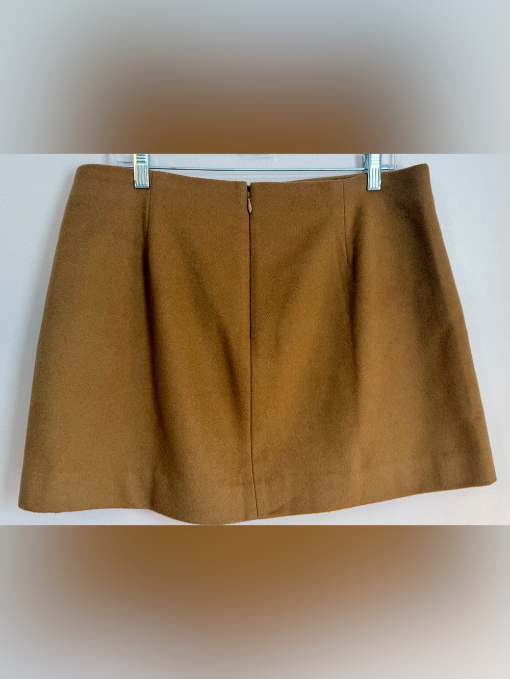 J.Crew Collection Mario Bellucci Wool Cashmere Mini Skirt Brown 12 - Picture 5 of 10